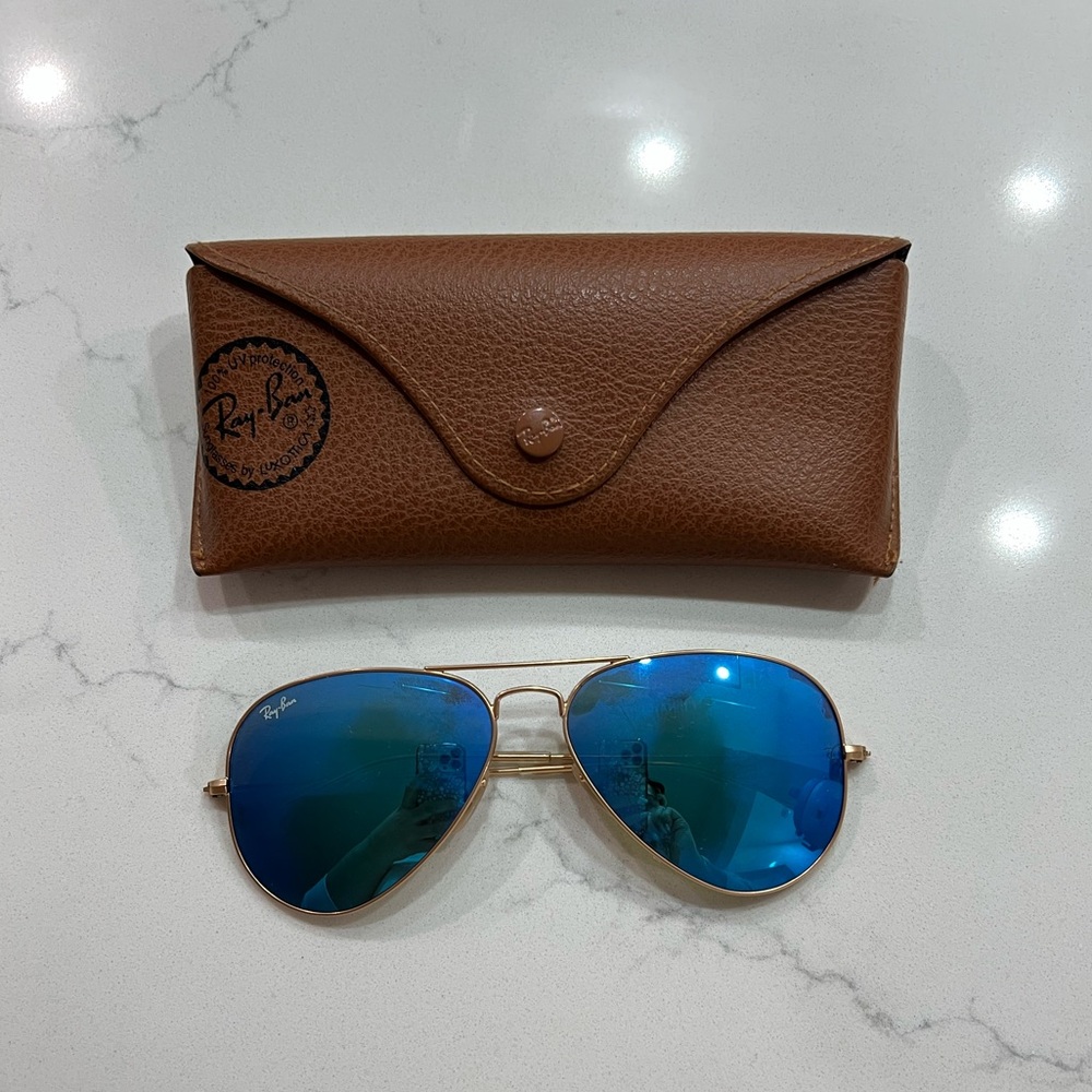 Ray Ban Aviator Flash Sunglasses